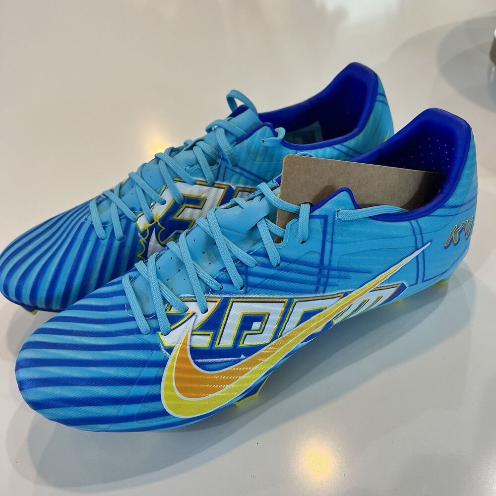 NIKE ZOOM VAPOR 15 ACADEMY KM FG/MG BLUE "KYLIAN MBAPPE" SZ 8.5  [DV0707-400]
